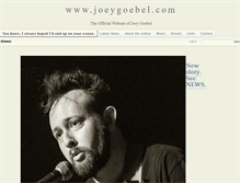 Tablet Screenshot of joeygoebel.com